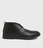 New Look Black Lace Up Desert Boots